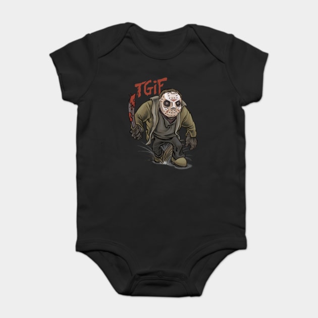 TGIF the 13th Baby Bodysuit by majanation